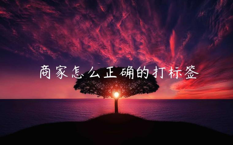 商家怎么正確的打標(biāo)簽